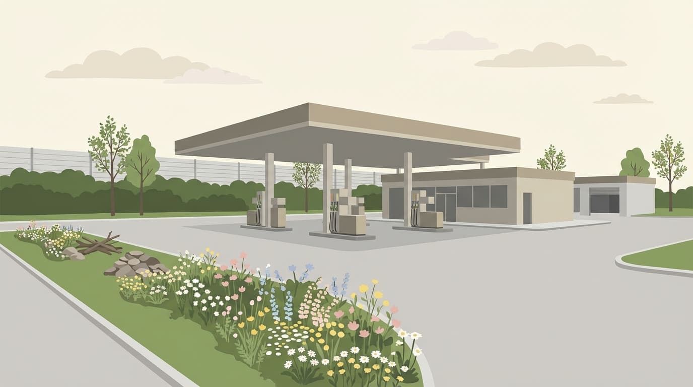 Grünes Tankstellenkonzept Mainz-Hechtsheim